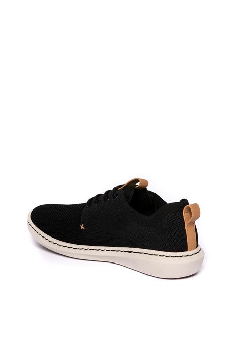 Black step urban mix sneaker CLARKS ENGLAND | STEP URBANTESS-BLACK